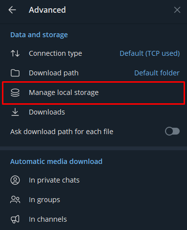 How to Fix Telegram Desktop Not Downloading Images - clear cache