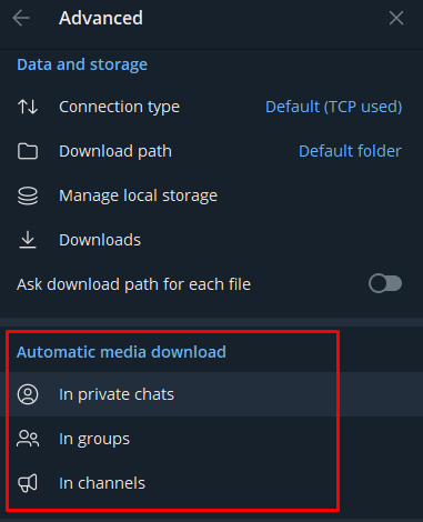 How to Fix Telegram Desktop Not Downloading Images/Photos - enable media download