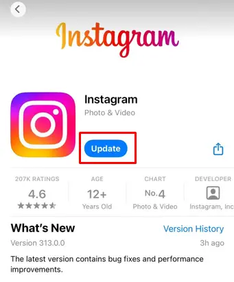 Ways to Fix Instagram Activity Status Not Working or Showing - update
